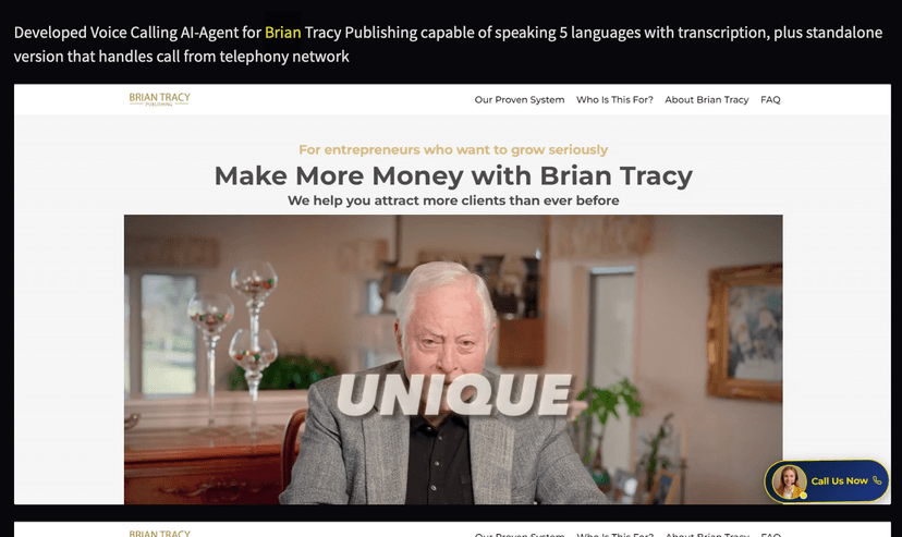 Brian Tracy Voice Agent